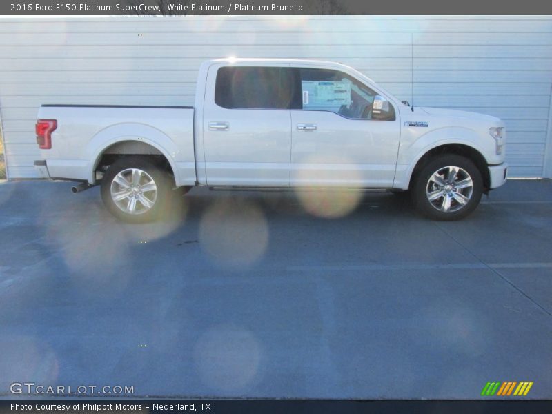 White Platinum / Platinum Brunello 2016 Ford F150 Platinum SuperCrew
