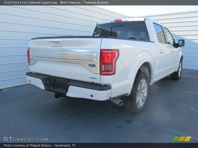 White Platinum / Platinum Brunello 2016 Ford F150 Platinum SuperCrew