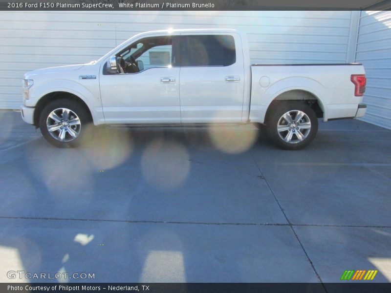 White Platinum / Platinum Brunello 2016 Ford F150 Platinum SuperCrew