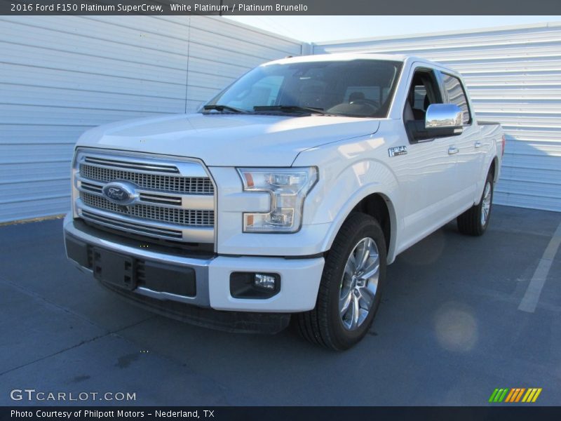 White Platinum / Platinum Brunello 2016 Ford F150 Platinum SuperCrew