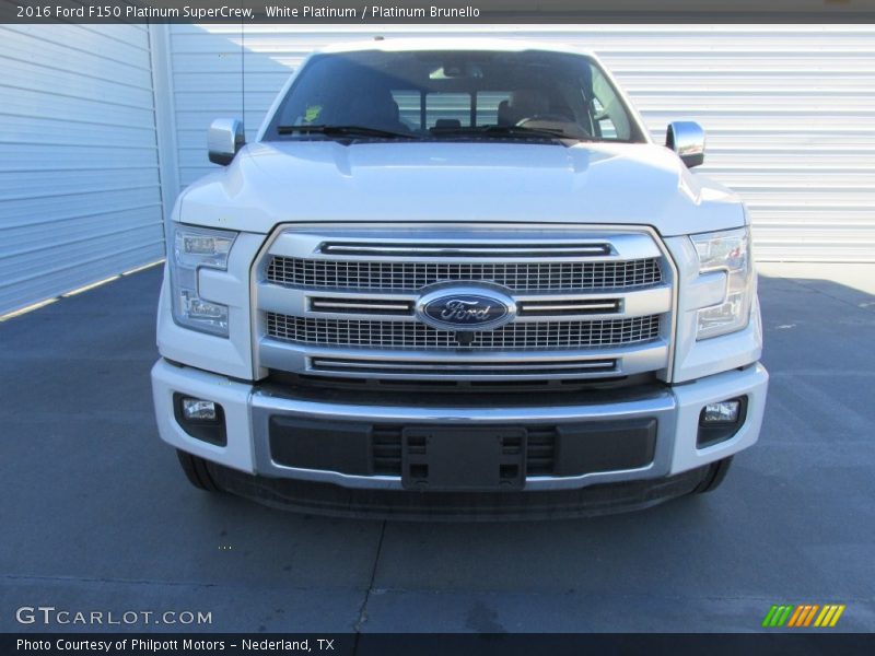White Platinum / Platinum Brunello 2016 Ford F150 Platinum SuperCrew