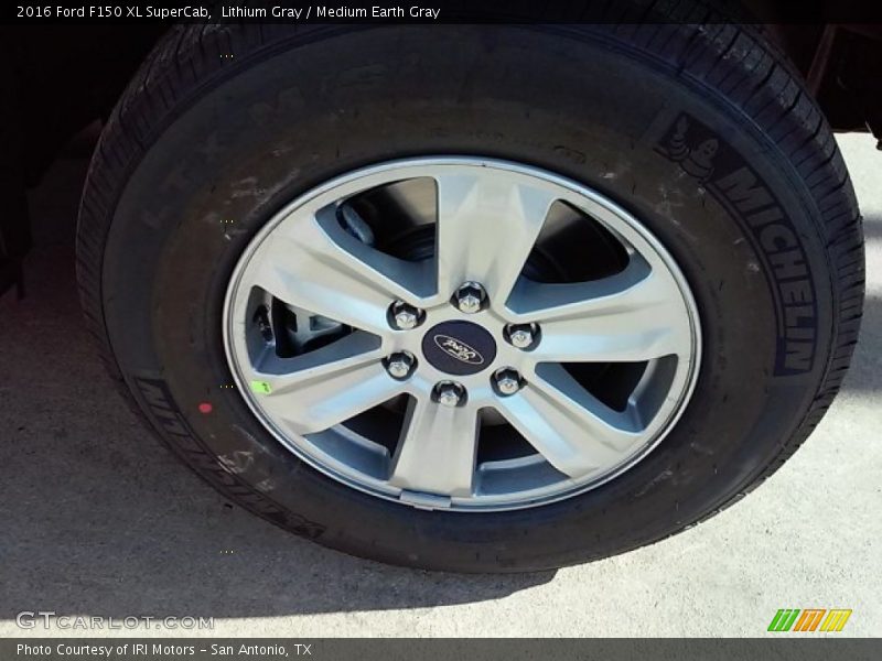 Lithium Gray / Medium Earth Gray 2016 Ford F150 XL SuperCab