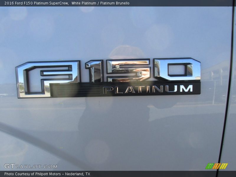 White Platinum / Platinum Brunello 2016 Ford F150 Platinum SuperCrew