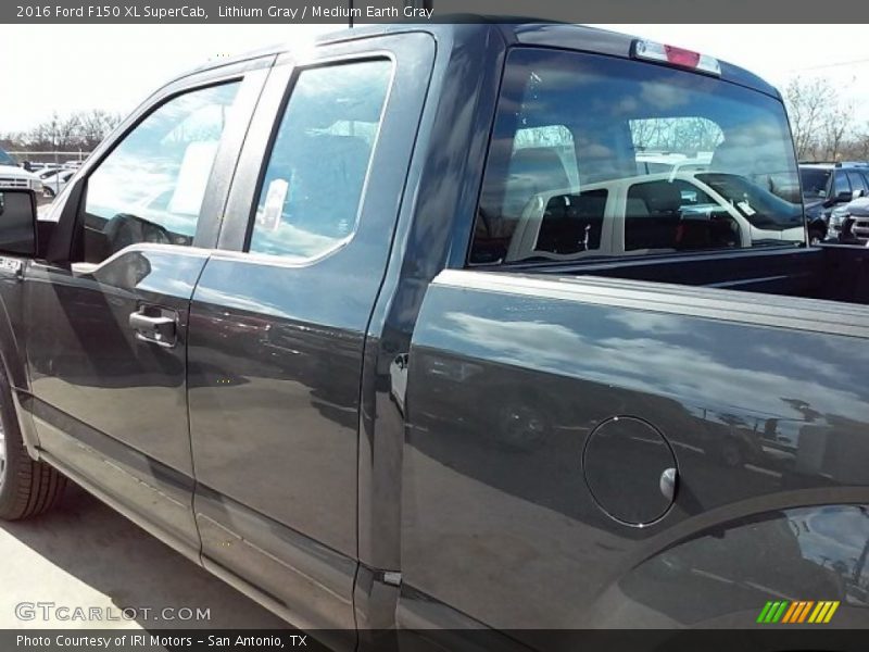 Lithium Gray / Medium Earth Gray 2016 Ford F150 XL SuperCab