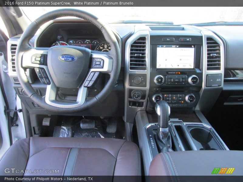 White Platinum / Platinum Brunello 2016 Ford F150 Platinum SuperCrew