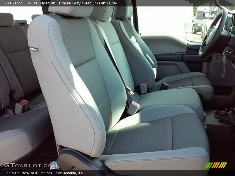 Lithium Gray / Medium Earth Gray 2016 Ford F150 XL SuperCab