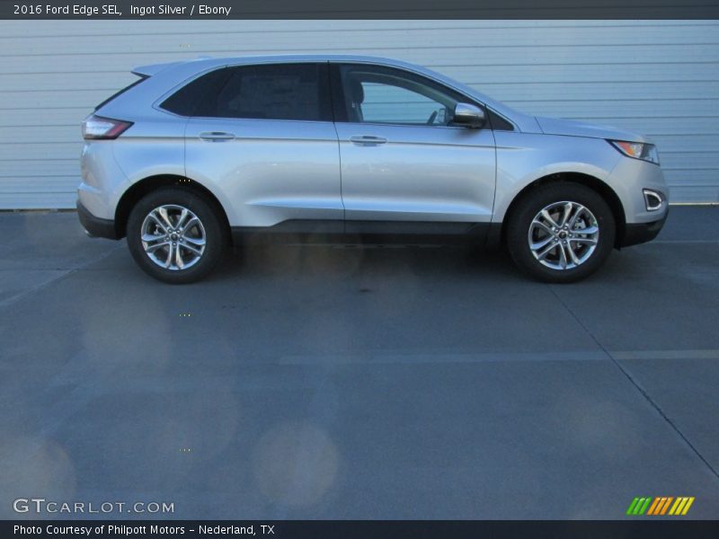 Ingot Silver / Ebony 2016 Ford Edge SEL