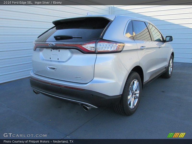 Ingot Silver / Ebony 2016 Ford Edge SEL