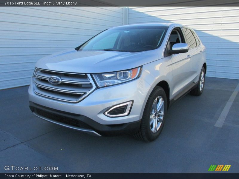 Ingot Silver / Ebony 2016 Ford Edge SEL