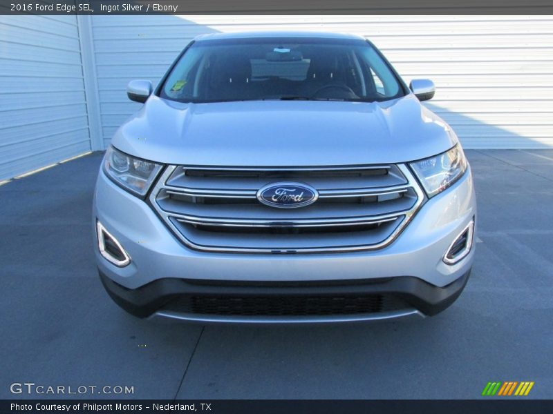 Ingot Silver / Ebony 2016 Ford Edge SEL