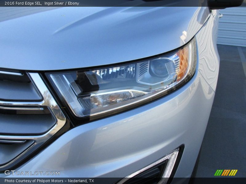 Ingot Silver / Ebony 2016 Ford Edge SEL