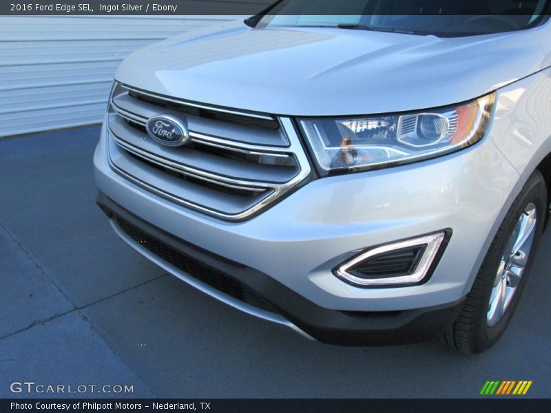 Ingot Silver / Ebony 2016 Ford Edge SEL