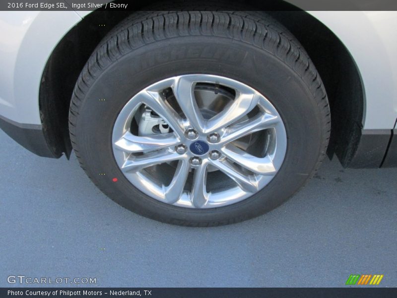 Ingot Silver / Ebony 2016 Ford Edge SEL