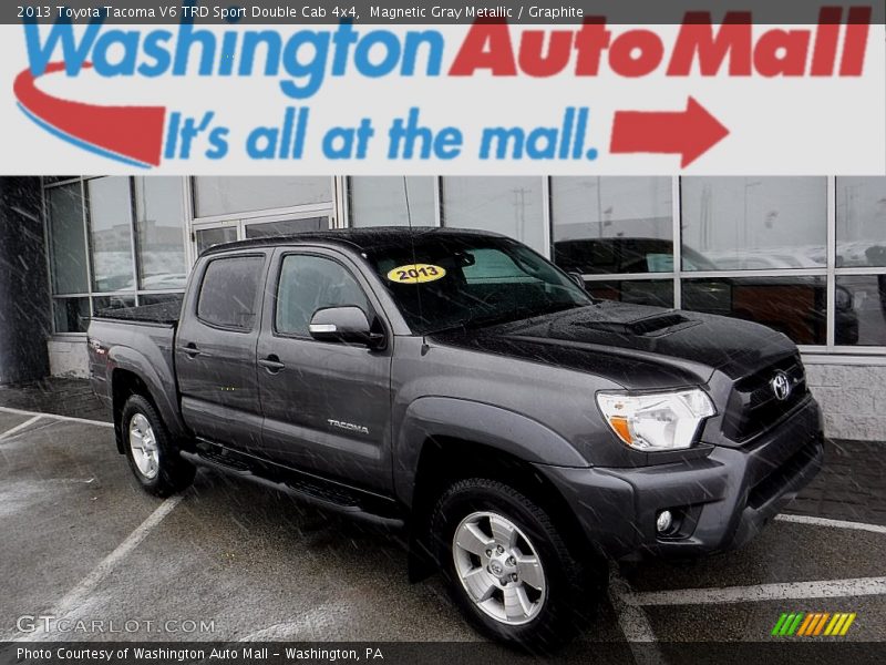 Magnetic Gray Metallic / Graphite 2013 Toyota Tacoma V6 TRD Sport Double Cab 4x4
