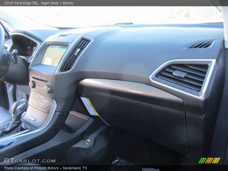 Ingot Silver / Ebony 2016 Ford Edge SEL