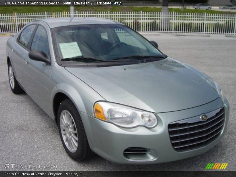 Satin Jade Pearl / Dark Slate Gray 2004 Chrysler Sebring LX Sedan