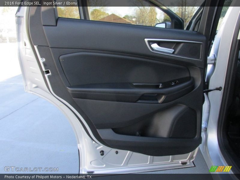 Ingot Silver / Ebony 2016 Ford Edge SEL