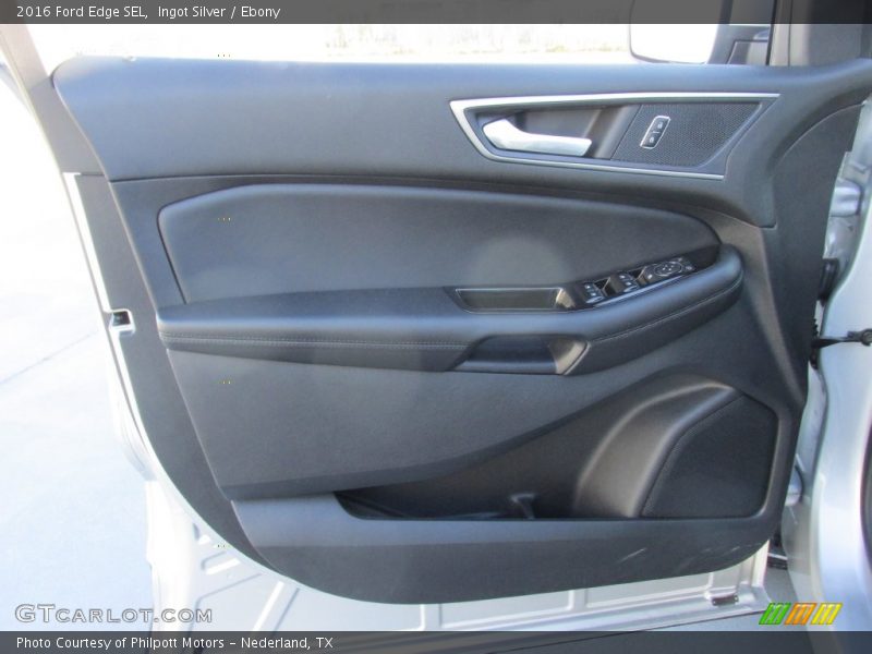 Ingot Silver / Ebony 2016 Ford Edge SEL