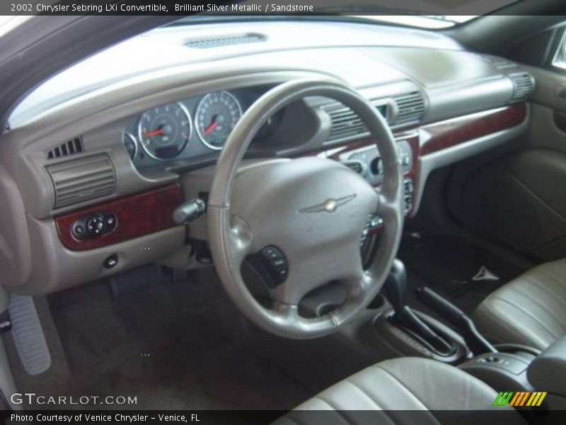 Brilliant Silver Metallic / Sandstone 2002 Chrysler Sebring LXi Convertible