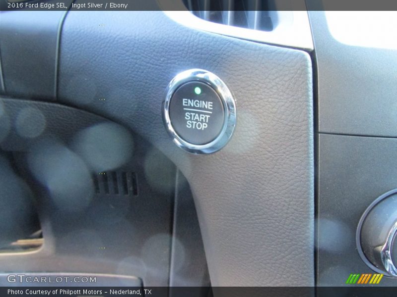 Ingot Silver / Ebony 2016 Ford Edge SEL