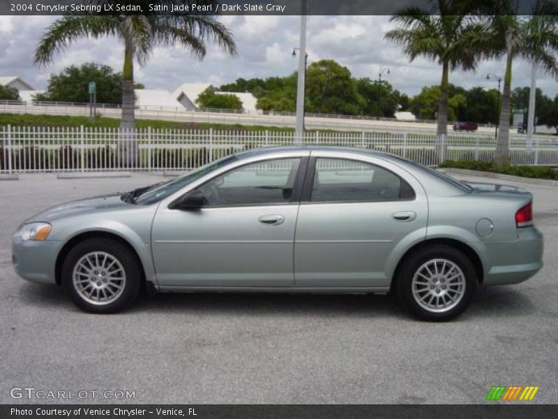 Satin Jade Pearl / Dark Slate Gray 2004 Chrysler Sebring LX Sedan