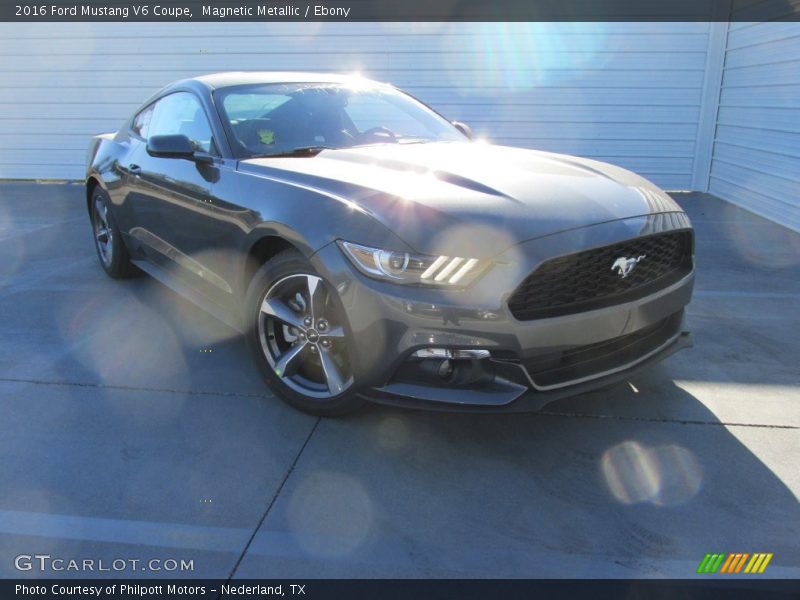 Magnetic Metallic / Ebony 2016 Ford Mustang V6 Coupe