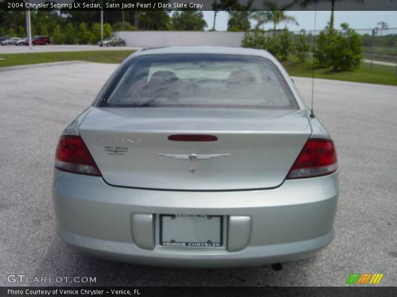 Satin Jade Pearl / Dark Slate Gray 2004 Chrysler Sebring LX Sedan