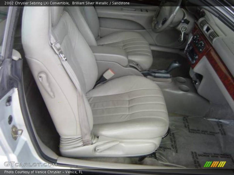Brilliant Silver Metallic / Sandstone 2002 Chrysler Sebring LXi Convertible