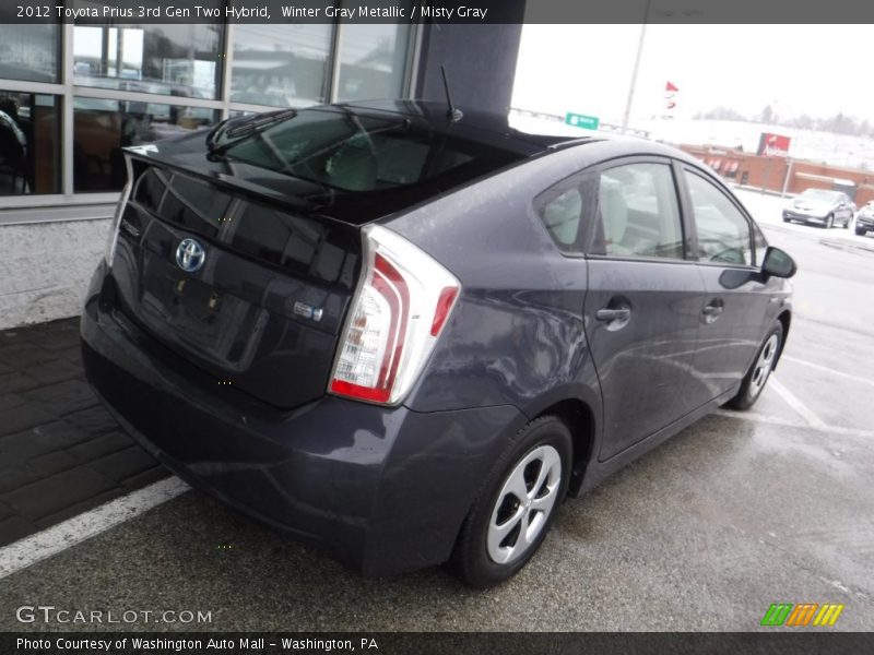 Winter Gray Metallic / Misty Gray 2012 Toyota Prius 3rd Gen Two Hybrid