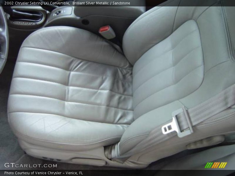 Brilliant Silver Metallic / Sandstone 2002 Chrysler Sebring LXi Convertible