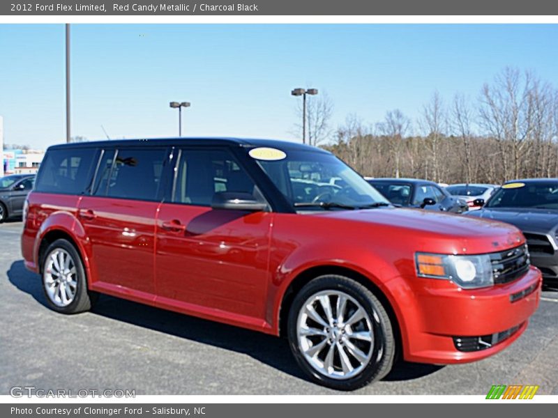 Red Candy Metallic / Charcoal Black 2012 Ford Flex Limited