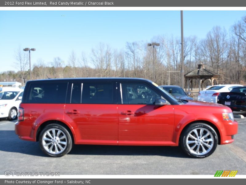Red Candy Metallic / Charcoal Black 2012 Ford Flex Limited
