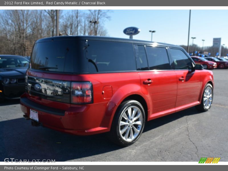 Red Candy Metallic / Charcoal Black 2012 Ford Flex Limited