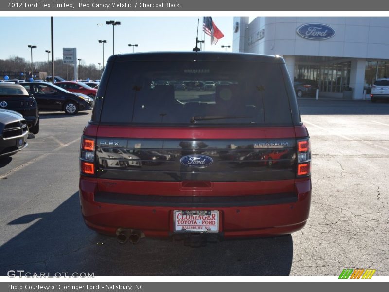 Red Candy Metallic / Charcoal Black 2012 Ford Flex Limited