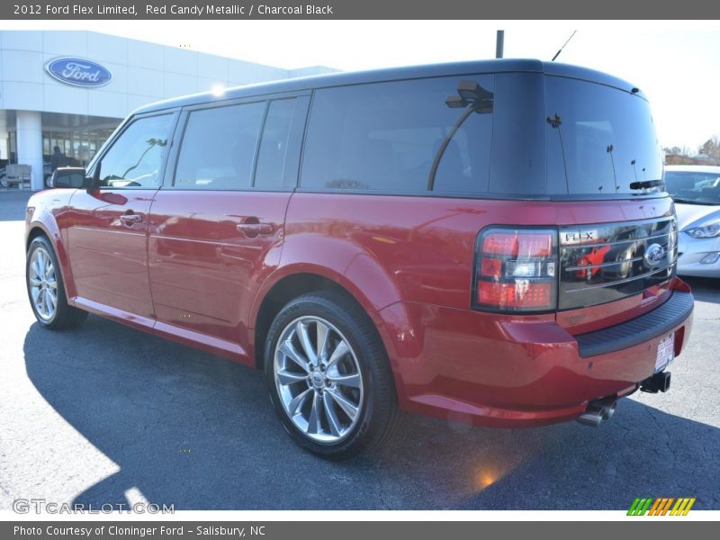 Red Candy Metallic / Charcoal Black 2012 Ford Flex Limited