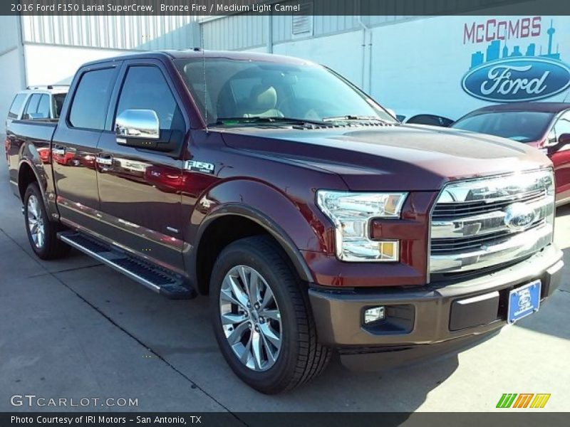 Bronze Fire / Medium Light Camel 2016 Ford F150 Lariat SuperCrew