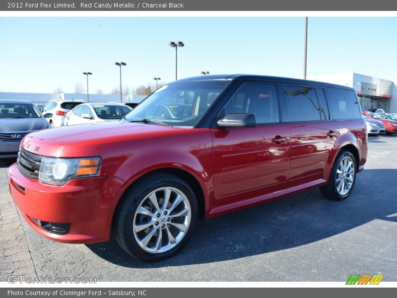 Red Candy Metallic / Charcoal Black 2012 Ford Flex Limited