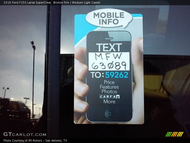 Bronze Fire / Medium Light Camel 2016 Ford F150 Lariat SuperCrew