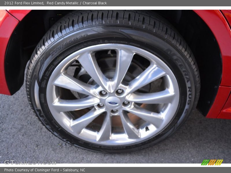 Red Candy Metallic / Charcoal Black 2012 Ford Flex Limited