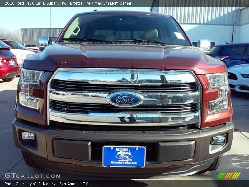 Bronze Fire / Medium Light Camel 2016 Ford F150 Lariat SuperCrew