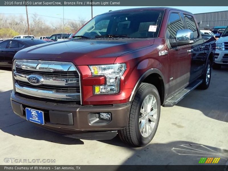 Bronze Fire / Medium Light Camel 2016 Ford F150 Lariat SuperCrew