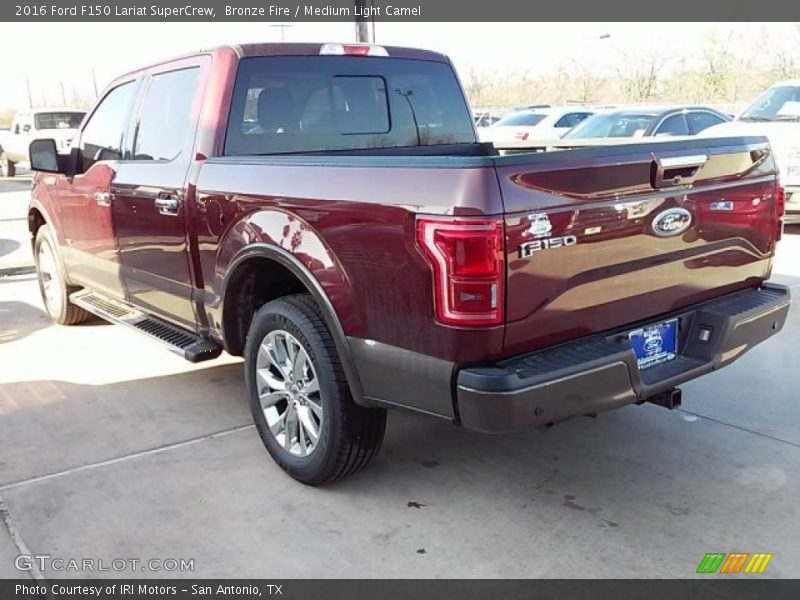 Bronze Fire / Medium Light Camel 2016 Ford F150 Lariat SuperCrew