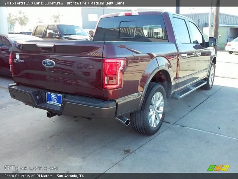 Bronze Fire / Medium Light Camel 2016 Ford F150 Lariat SuperCrew