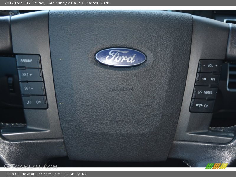 Red Candy Metallic / Charcoal Black 2012 Ford Flex Limited
