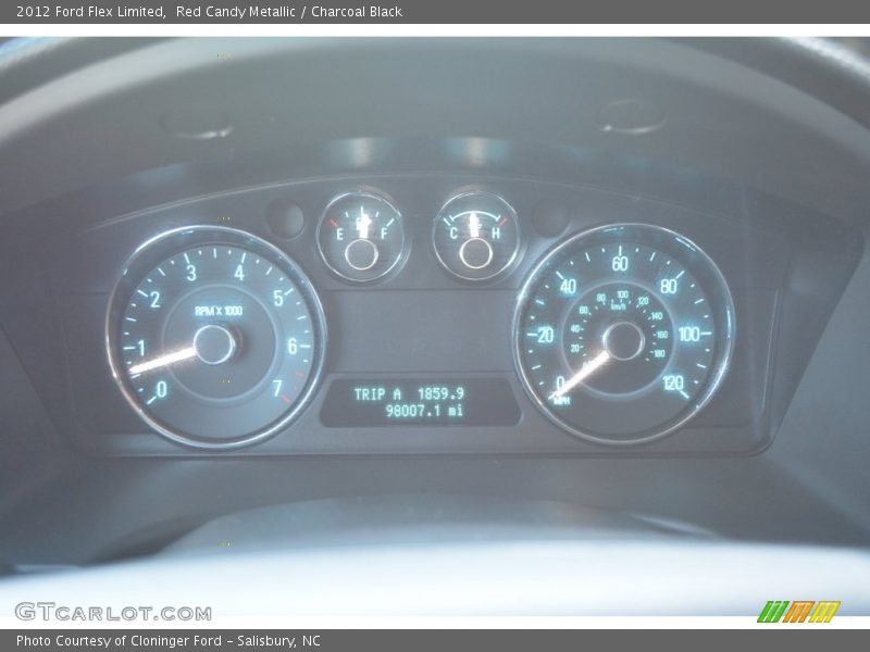Red Candy Metallic / Charcoal Black 2012 Ford Flex Limited