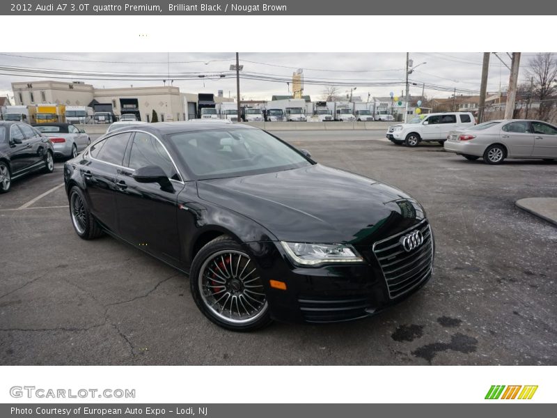 Brilliant Black / Nougat Brown 2012 Audi A7 3.0T quattro Premium