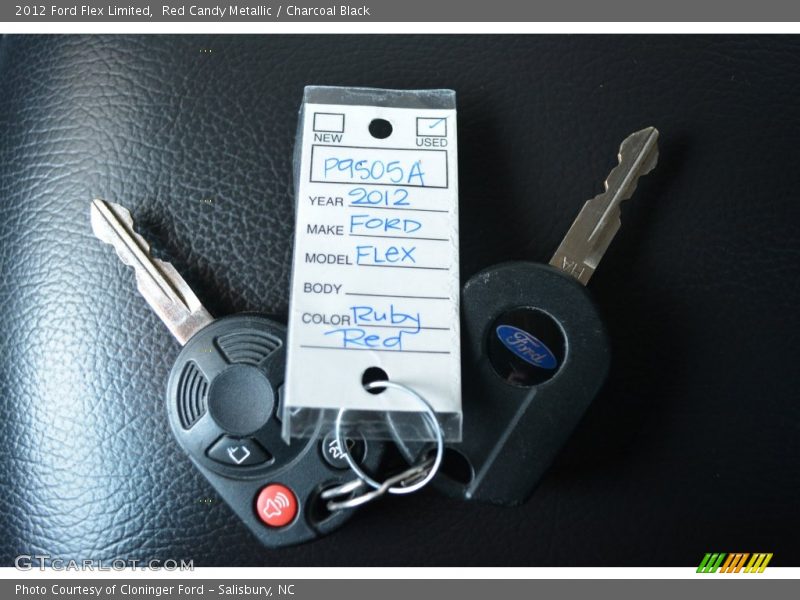 Red Candy Metallic / Charcoal Black 2012 Ford Flex Limited