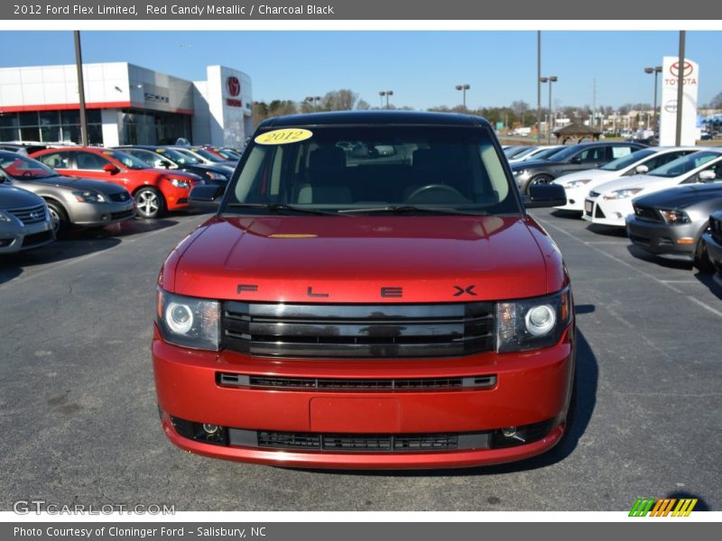 Red Candy Metallic / Charcoal Black 2012 Ford Flex Limited