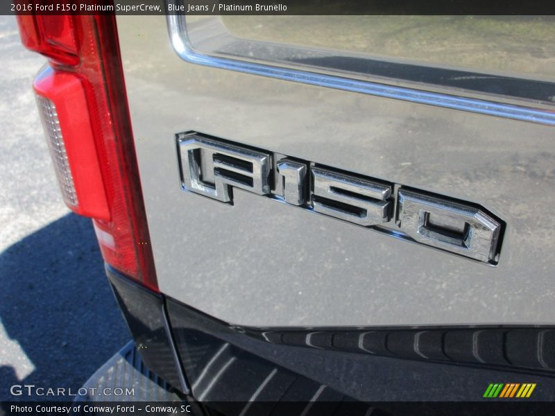 Blue Jeans / Platinum Brunello 2016 Ford F150 Platinum SuperCrew