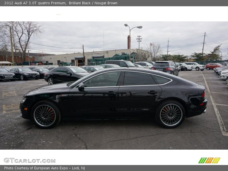 Brilliant Black / Nougat Brown 2012 Audi A7 3.0T quattro Premium